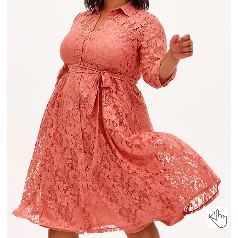 Torrid Lace Shirt Dress